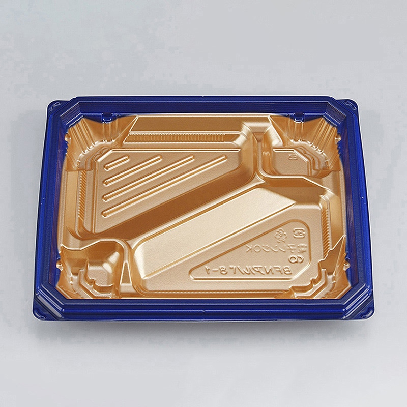 >シーピー化成 弁当容器 BFNアルバ 本体 8-1 ロゼGN 50枚/袋(ご注文単位12袋)【直送品】