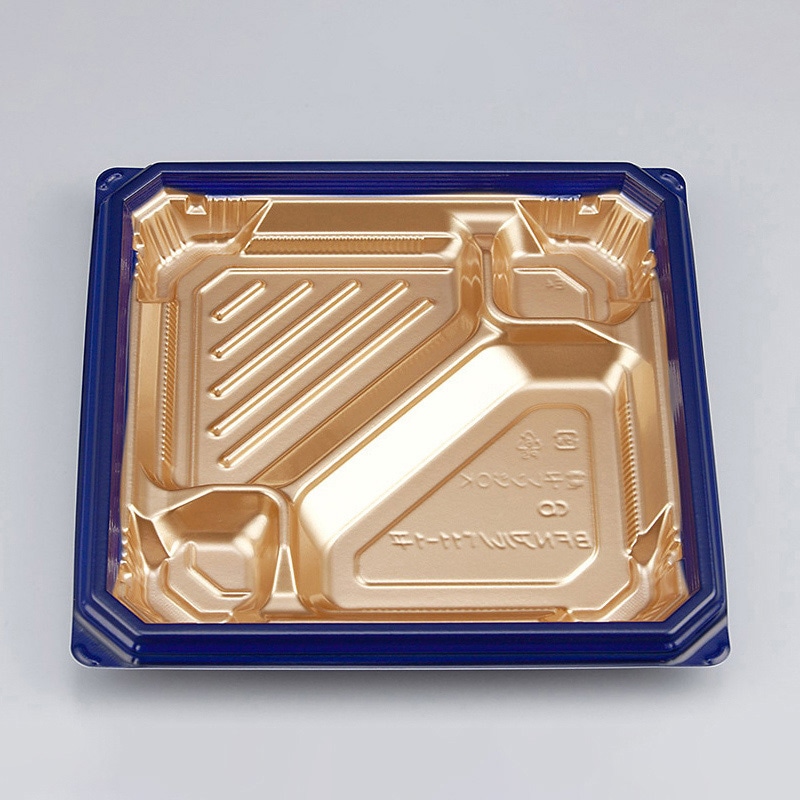 >シーピー化成 弁当容器 BFNアルバ 本体 11-1平 ロゼGN 50枚/袋(ご注文単位8袋)【直送品】