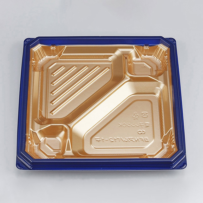 >シーピー化成 弁当容器 BFNアルバ 本体 12-1平 ロゼGN 50枚/袋(ご注文単位8袋)【直送品】