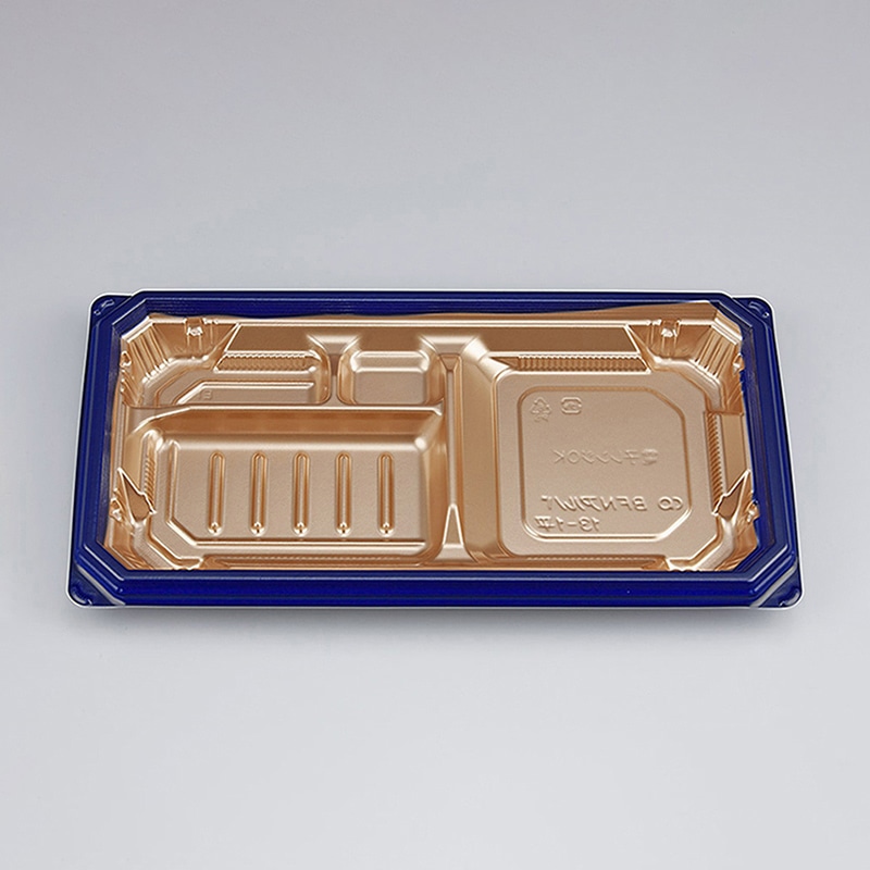 シーピー化成 弁当容器 BFNアルバ 本体 13-1平 ロゼGN 50枚/袋(ご注文単位6袋)【直送品】