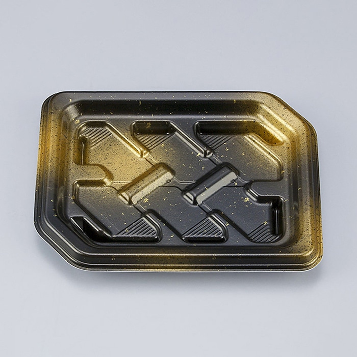 シーピー化成 寿司容器 SF結波 本体 23 蛍火金 50枚/袋（ご注文単位24袋）【直送品】