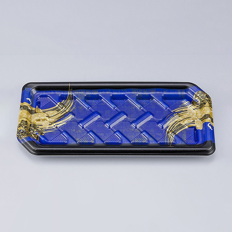 シーピー化成 寿司容器 SF結波 本体 26 弓筆青 50枚/袋（ご注文単位12袋）【直送品】