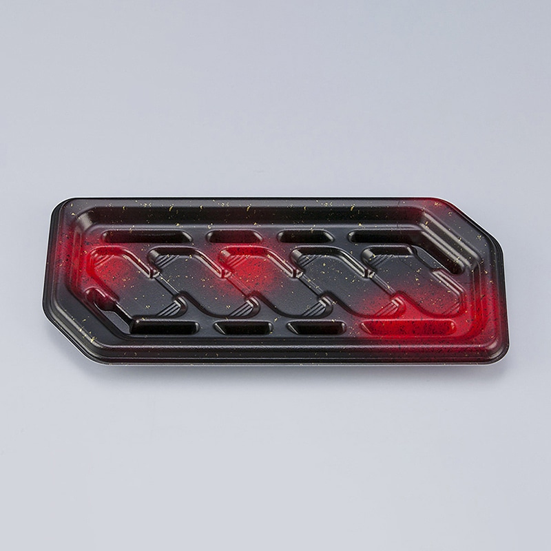 シーピー化成 寿司容器 SF結波 本体 15 蛍火赤 50枚/袋（ご注文単位16袋）【直送品】