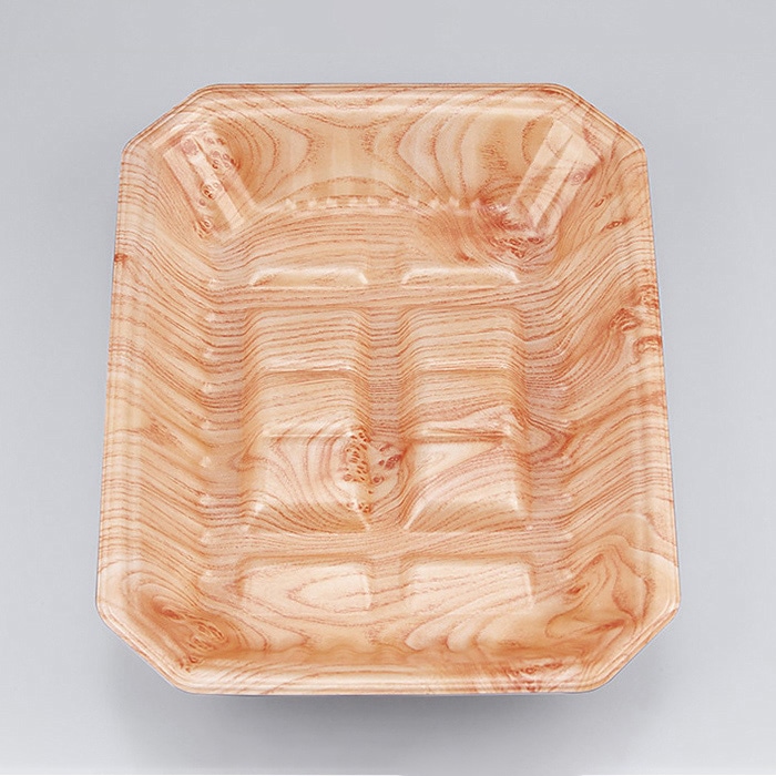 >シーピー化成 精肉トレー 新L筏 20-26-37 にれ 50枚/袋(ご注文単位12袋)【直送品】