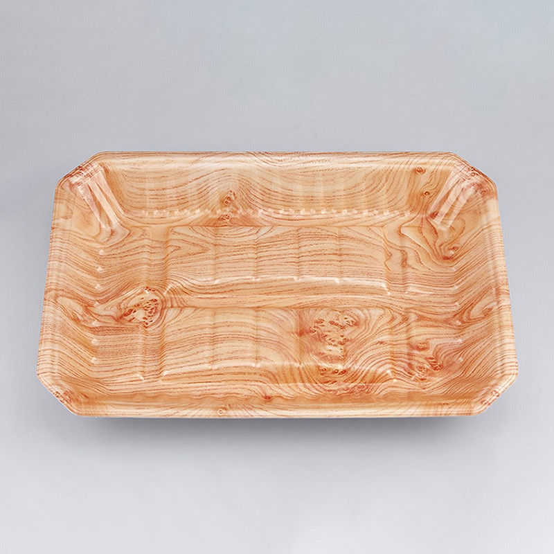 シーピー化成 精肉トレー 新L筏 33-23-37 にれ 50枚/袋(ご注文単位8袋)【直送品】