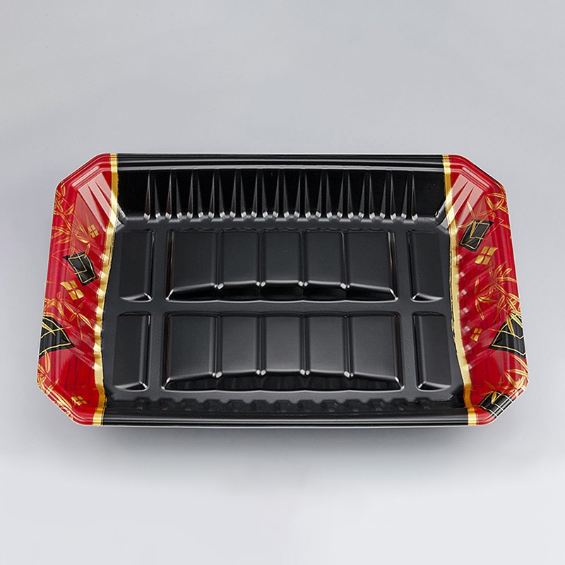 >シーピー化成 精肉トレー 新L筏 33-23-37 菱垣 50枚/袋(ご注文単位8袋)【直送品】