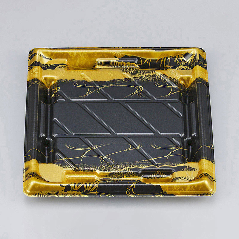 シーピー化成 寿司容器 SF美角 本体 33 波折 50枚/袋(ご注文単位18袋)【直送品】