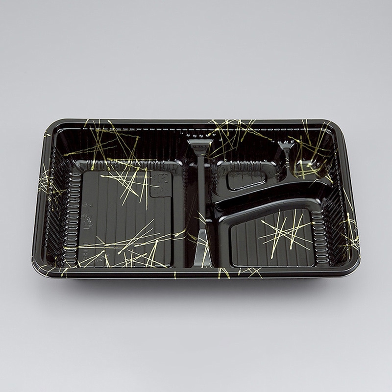 シーピー化成 弁当容器 本体 Z-251(B) 松葉 100枚/袋(ご注文単位12袋)【直送品】