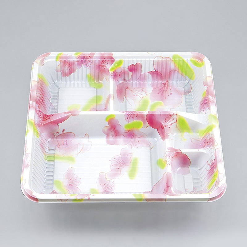 シーピー化成 弁当容器 本体 Z-254(B) 蘭 100枚/袋(ご注文単位8袋)【直送品】