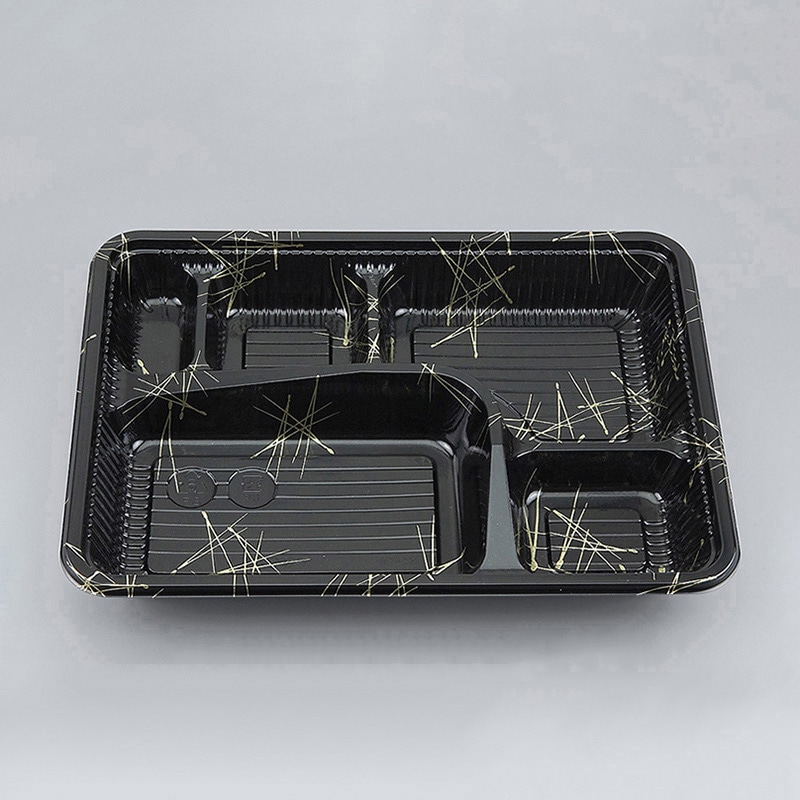 シーピー化成 弁当容器 本体 Z-257(B) 松葉 100枚/袋(ご注文単位6袋)【直送品】