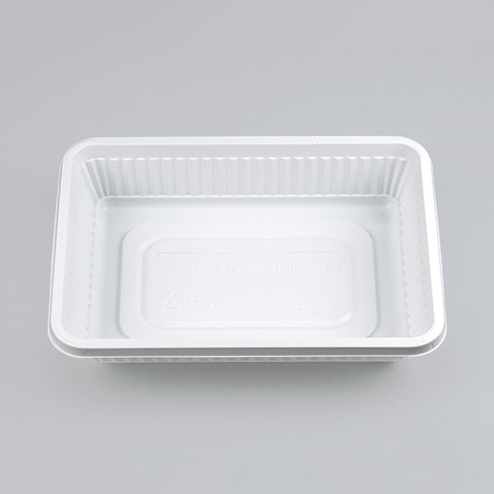 シーピー化成 弁当容器 本体 耐熱-5(B) ホワイト 100枚/袋(ご注文単位16袋)【直送品】