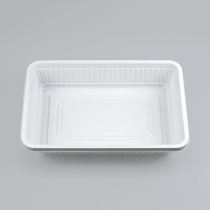 シーピー化成 弁当容器 本体 耐熱-6(B) ホワイト 100枚/袋(ご注文単位16袋)【直送品】