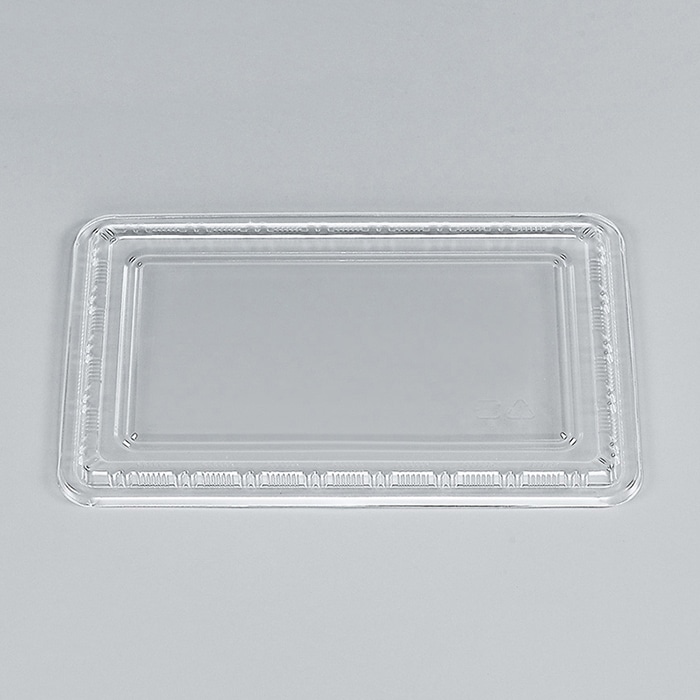 シーピー化成 弁当容器 透明蓋 耐熱-8(B) 100枚/袋(ご注文単位8袋)【直送品】