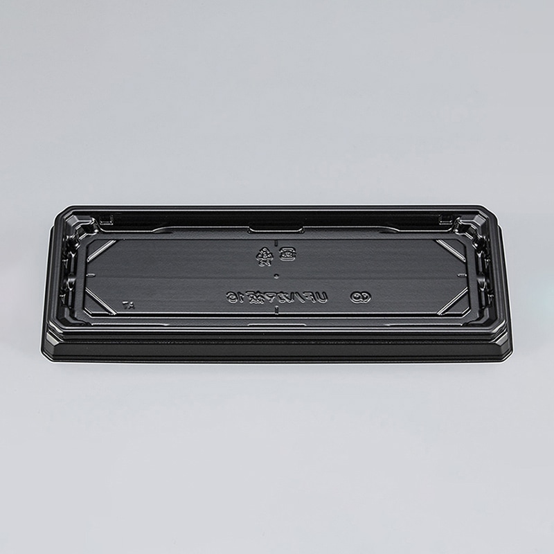 シーピー化成 寿司容器 UFハカマ板 本体 16 黒 50枚/袋(ご注文単位12袋)【直送品】