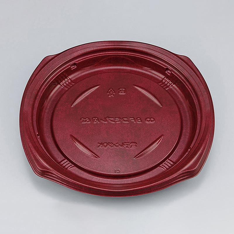 シーピー化成 惣菜容器 BFコモプレ内 本体 62 フォンセ赤 50枚/袋（ご注文単位8袋）【直送品】