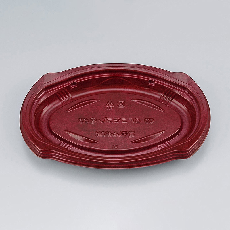 シーピー化成 惣菜容器 BFコモプレ内 本体 63 フォンセ赤 50枚/袋（ご注文単位16袋）【直送品】