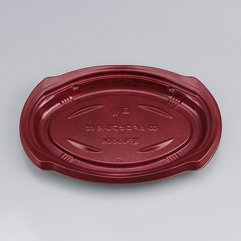 シーピー化成 惣菜容器 BFコモプレ内 本体 65 フォンセ赤 50枚/袋（ご注文単位12袋）【直送品】