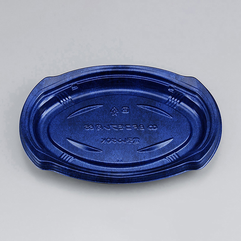 シーピー化成 惣菜容器 BFコモプレ内 本体 65 フォンセ青 50枚/袋（ご注文単位12袋）【直送品】