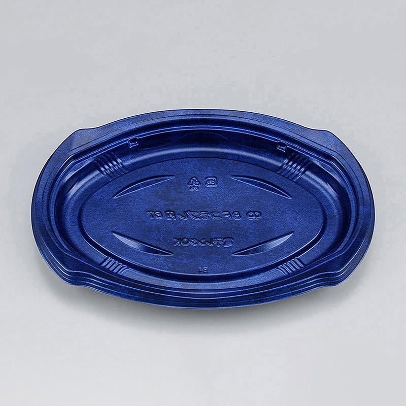 シーピー化成 惣菜容器 BFコモプレ内 本体 67 フォンセ青 50枚/袋（ご注文単位8袋）【直送品】