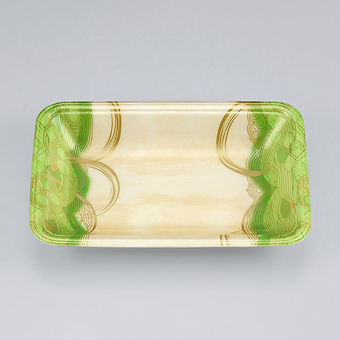 シーピー化成 汎用トレー 新LL 13-30 波瓦緑 100枚/袋（ご注文単位18袋）【直送品】