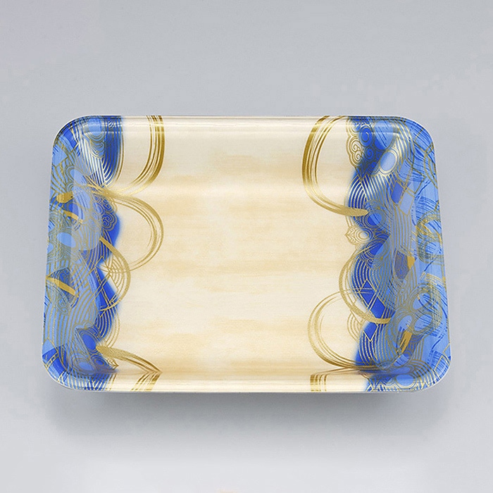 シーピー化成 汎用トレー 新LL 17-30 波瓦青 100枚/袋(ご注文単位12袋)【直送品】