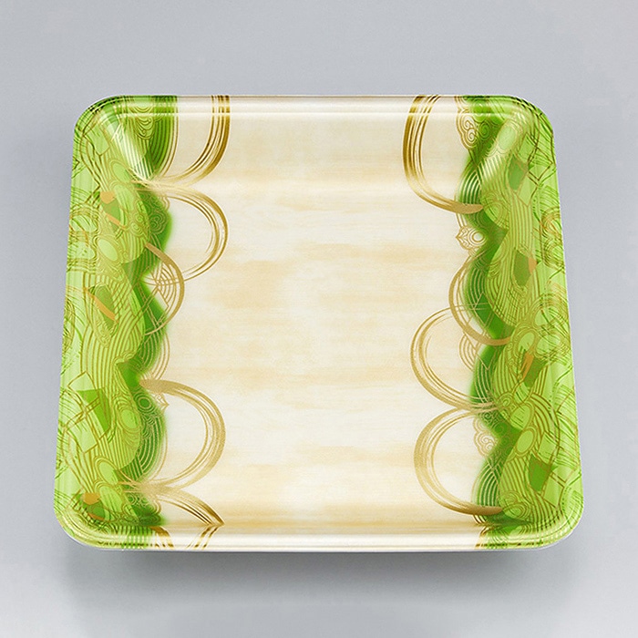 シーピー化成 汎用トレー 新LL 22-30 波瓦緑 100枚/袋(ご注文単位12袋)【直送品】