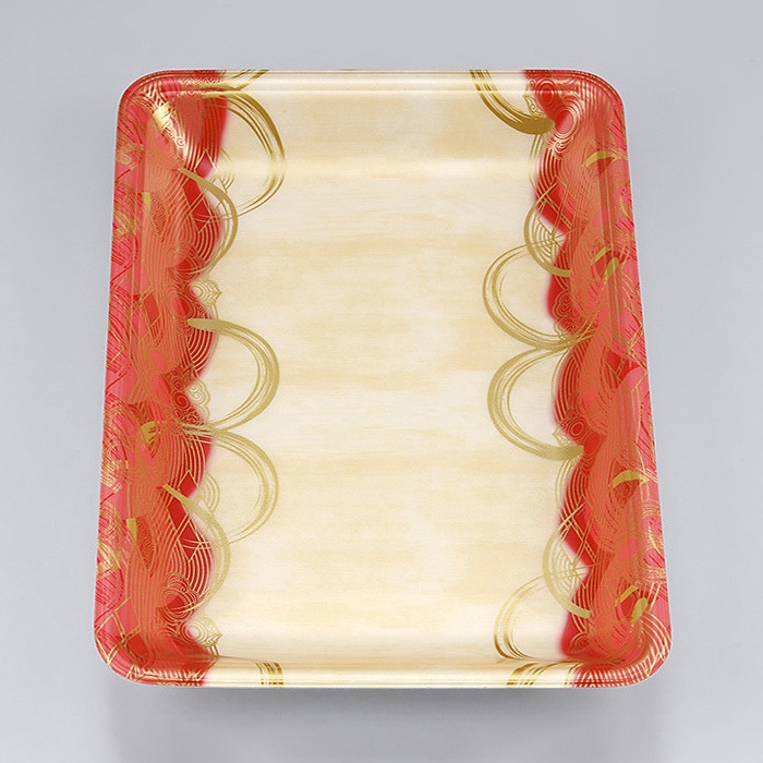 シーピー化成 汎用トレー 新LL 28-30 波瓦赤 100枚/袋(ご注文単位9袋)【直送品】