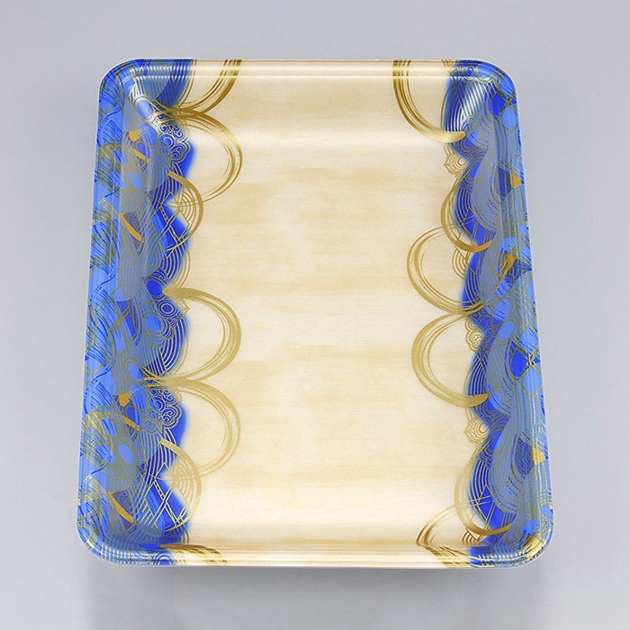 シーピー化成 汎用トレー 新LL 28-30 波瓦青 100枚/袋（ご注文単位9袋）【直送品】