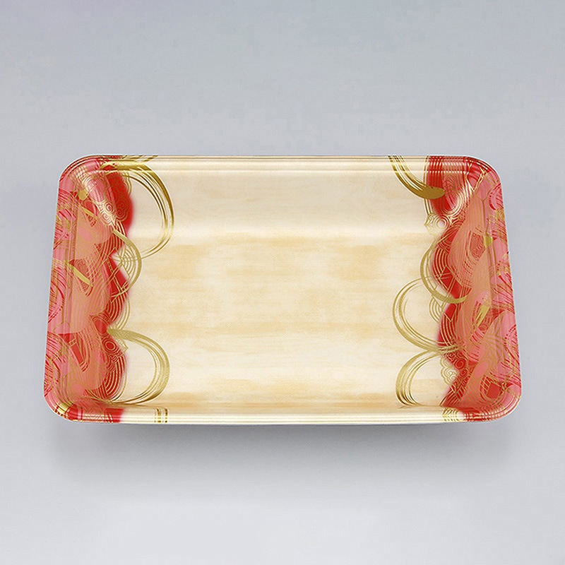 シーピー化成 汎用トレー 新LQ 18-33 波瓦赤 100枚/袋(ご注文単位9袋)【直送品】