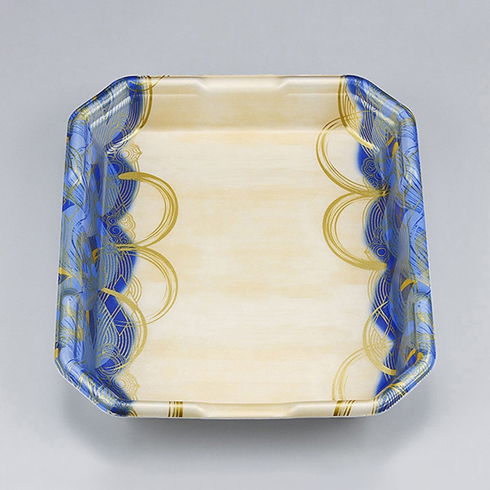 シーピー化成 精肉トレー L-カク 2.5 波瓦青 50枚/袋（ご注文単位8袋）【直送品】