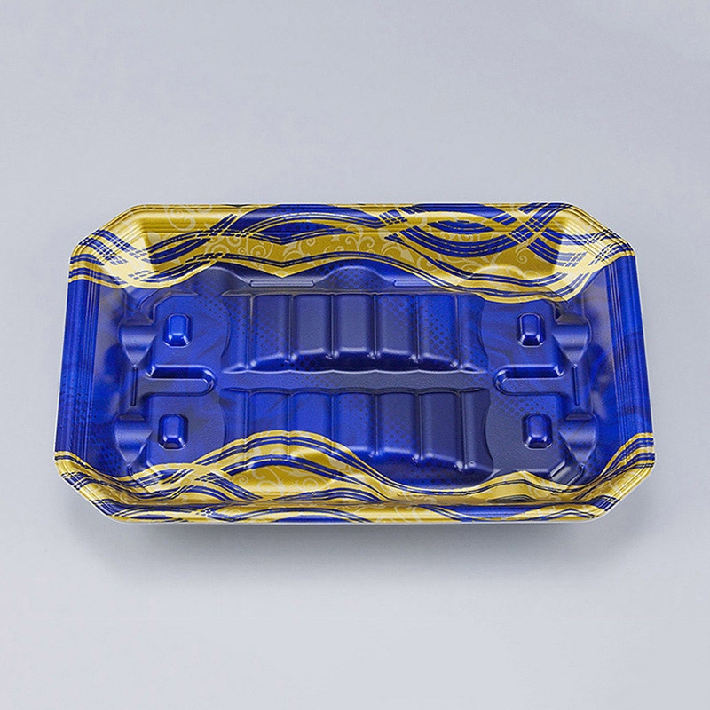 シーピー化成 水産トレー 匠筏 25-17-26A 静波紺 50枚/袋（ご注文単位12袋）【直送品】