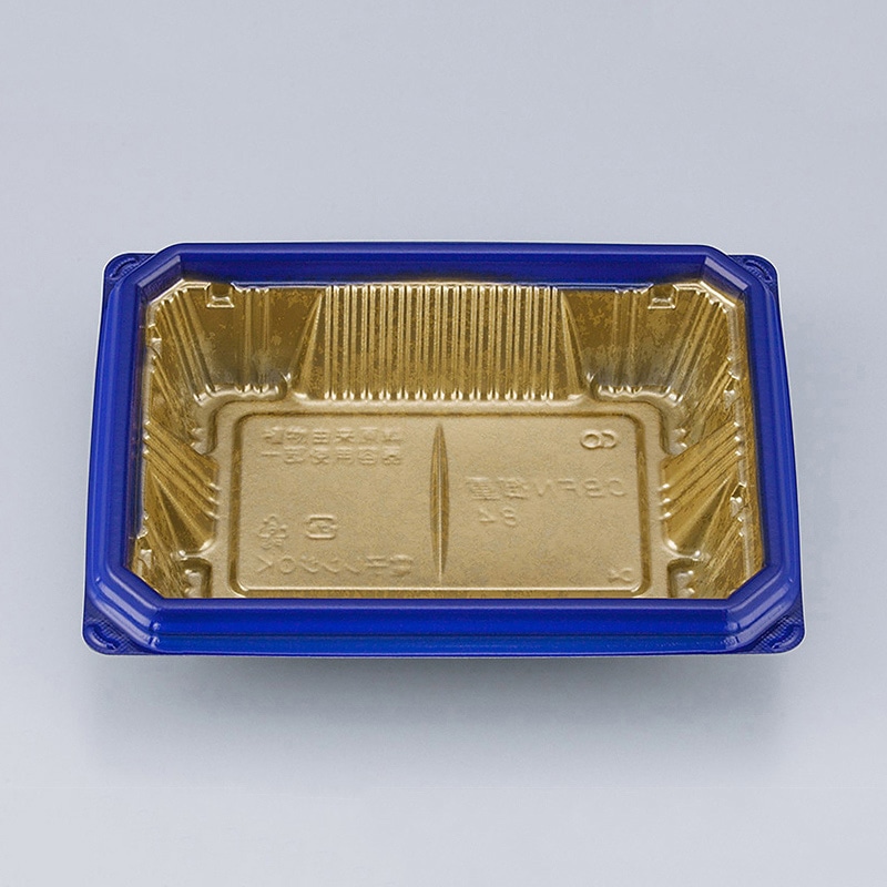 シーピー化成 お重容器 CBFN御重 本体 84 昇箔紺 50枚/袋（ご注文単位18袋）【直送品】