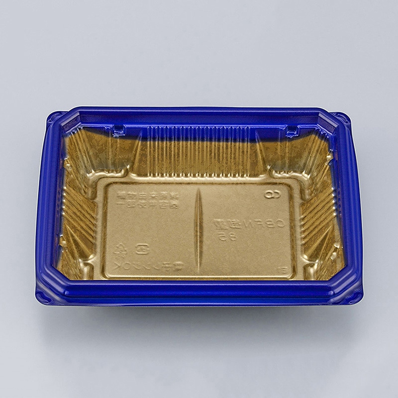 シーピー化成 お重容器 CBFN御重 本体 85 昇箔紺 50枚/袋(ご注文単位18袋)【直送品】