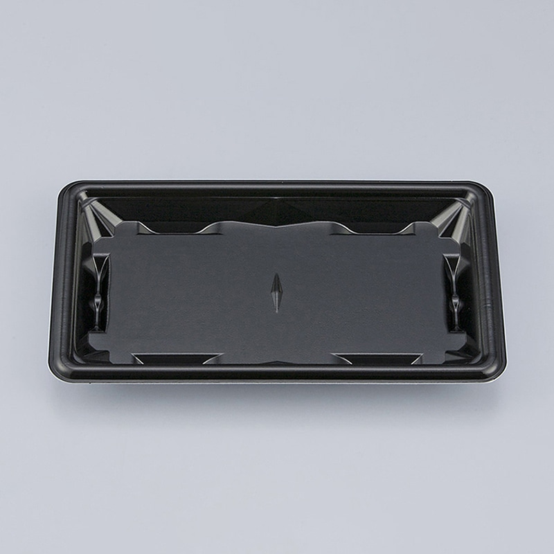 >シーピー化成 刺身容器 SF冴盛 本体 19-11F 黒 50枚/袋(ご注文単位24袋)【直送品】