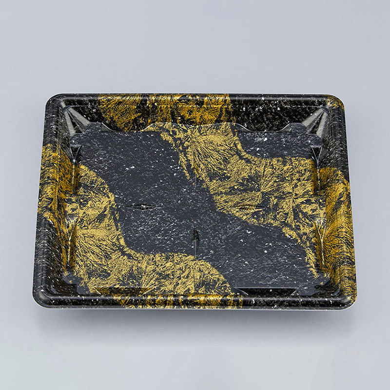 シーピー化成 刺身容器 SF冴盛 本体 19-17F 玄石 50枚/袋(ご注文単位18袋)【直送品】