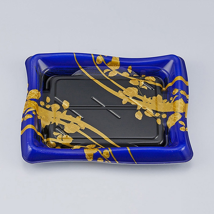 シーピー化成 寿司容器 SF瀬戸波 本体 23 綾糸青 50枚/袋(ご注文単位18袋)【直送品】