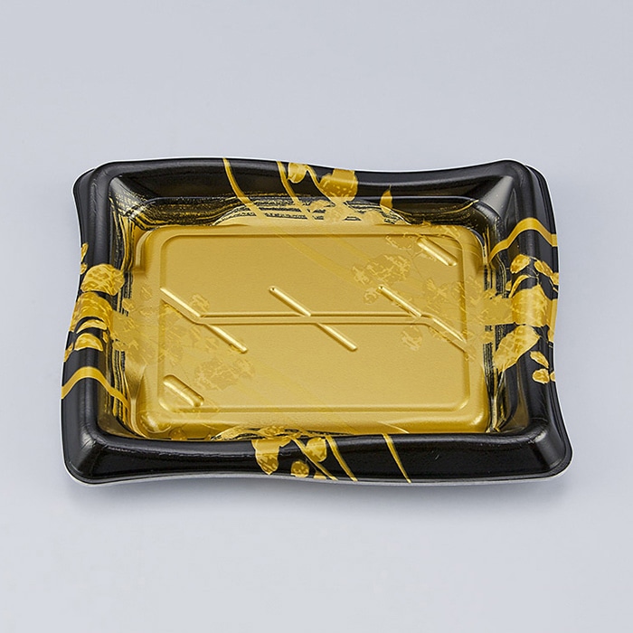 シーピー化成 寿司容器 SF瀬戸波 本体 23 綾糸金 50枚/袋(ご注文単位18袋)【直送品】