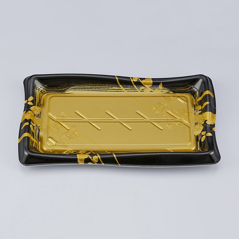 シーピー化成 寿司容器 SF瀬戸波 本体 25 綾糸金 50枚/袋(ご注文単位12袋)【直送品】