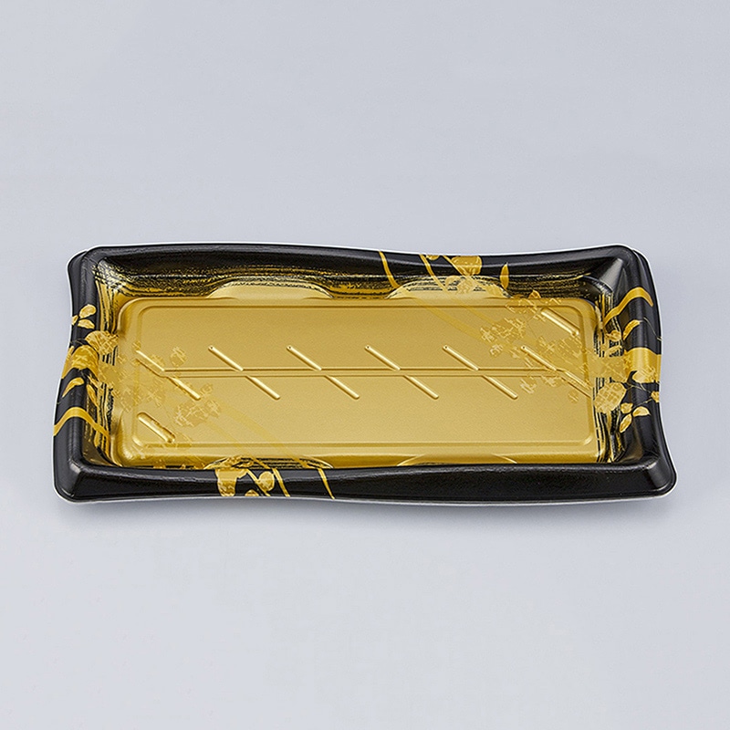 シーピー化成 寿司容器 SF瀬戸波 本体 26 綾糸金 50枚/袋(ご注文単位12袋)【直送品】