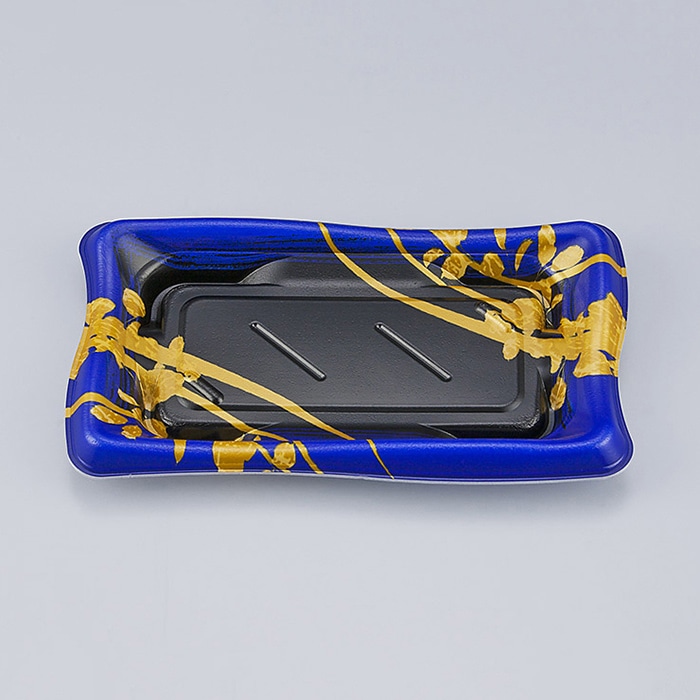 シーピー化成 寿司容器 SF瀬戸波 本体 13 綾糸青 50枚/袋（ご注文単位24袋）【直送品】