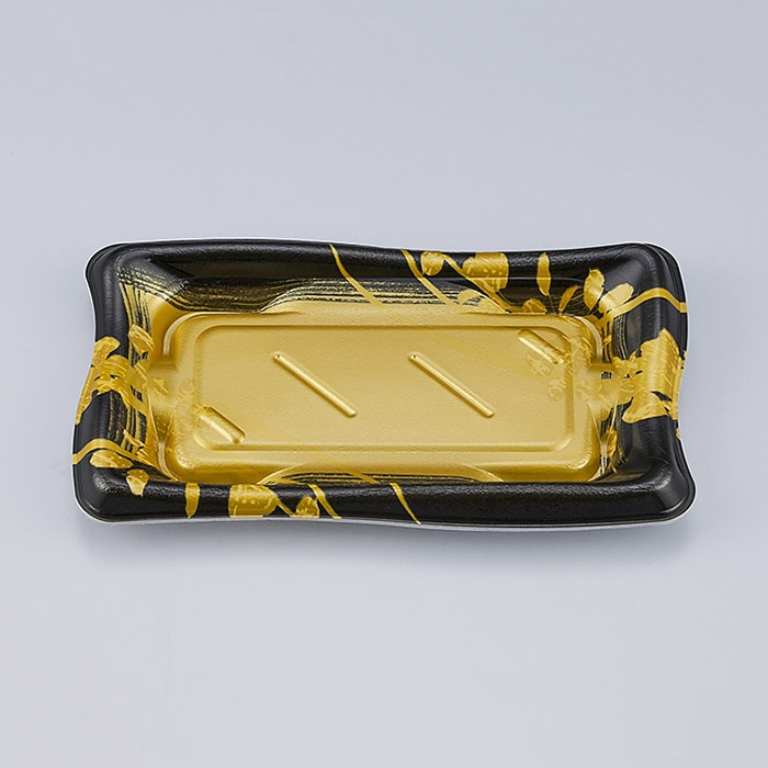 シーピー化成 寿司容器 SF瀬戸波 本体 13 綾糸金 50枚/袋（ご注文単位24袋）【直送品】