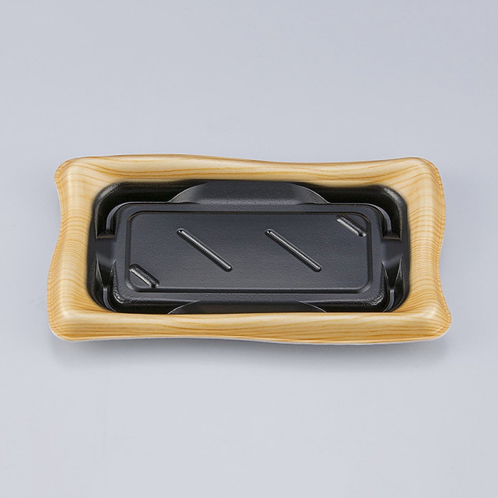 シーピー化成 寿司容器 SF瀬戸波 本体 13 松漆 50枚/袋（ご注文単位24袋）【直送品】