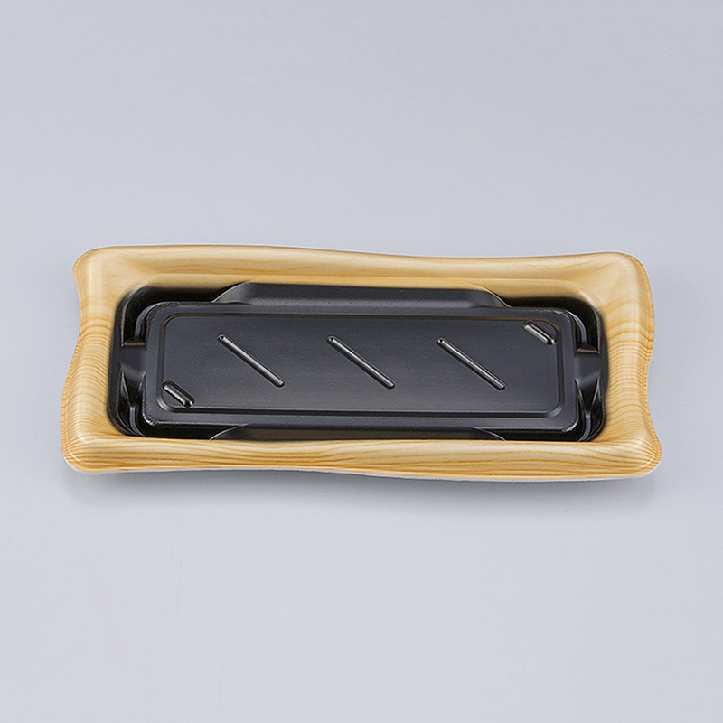 シーピー化成 寿司容器 SF瀬戸波 本体 14 松漆 50枚/袋（ご注文単位20袋）【直送品】