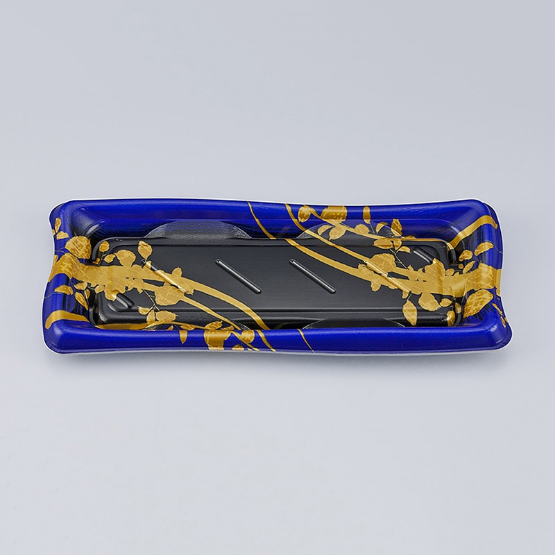 シーピー化成 寿司容器 SF瀬戸波 本体 15 綾糸青 50枚/袋（ご注文単位16袋）【直送品】