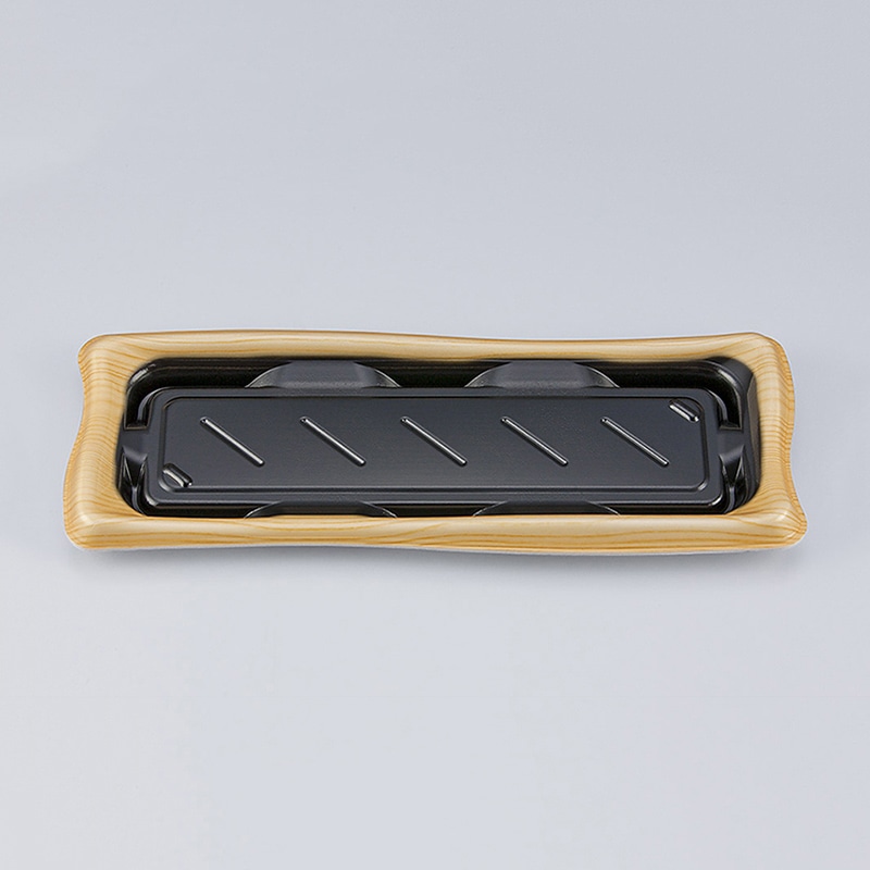 シーピー化成 寿司容器 SF瀬戸波 本体 16 松漆 50枚/袋（ご注文単位16袋）【直送品】