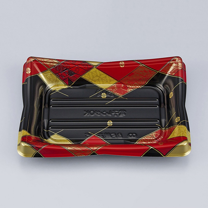 シーピー化成 丼容器 BF華丼 本体 85（N） 菱絵赤 50枚/袋（ご注文単位24袋）【直送品】