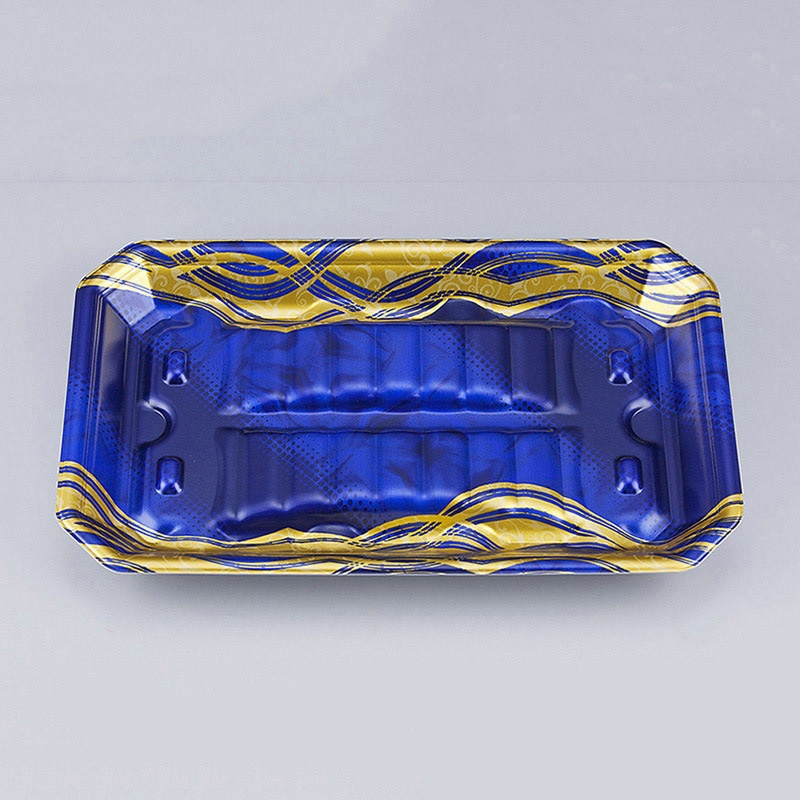 シーピー化成 水産トレー 匠筏 30-18-26A 静波紺 50枚/袋(ご注文単位12袋)【直送品】