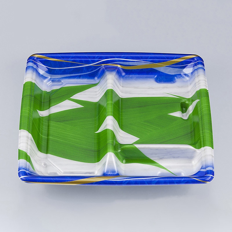 シーピー化成 麺セット容器 SF弁当 本体 64 波笹 50枚/袋(ご注文単位12袋)【直送品】