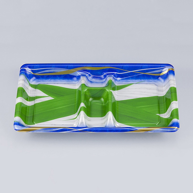 >シーピー化成 麺セット容器 SF弁当 本体 59(R) 波笹 50枚/袋(ご注文単位12袋)【直送品】