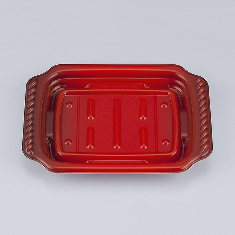 シーピー化成 惣菜容器 TNプレト 本体 18-13 セルモ赤 50枚/袋(ご注文単位18袋)【直送品】